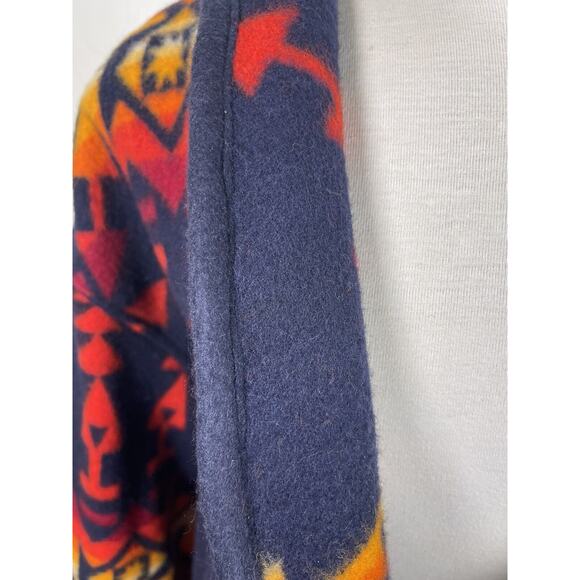 Vintage Volup Pendleton Aztec Blanket Coat W Indian Head Buttons XXL - Picture 4 of 11